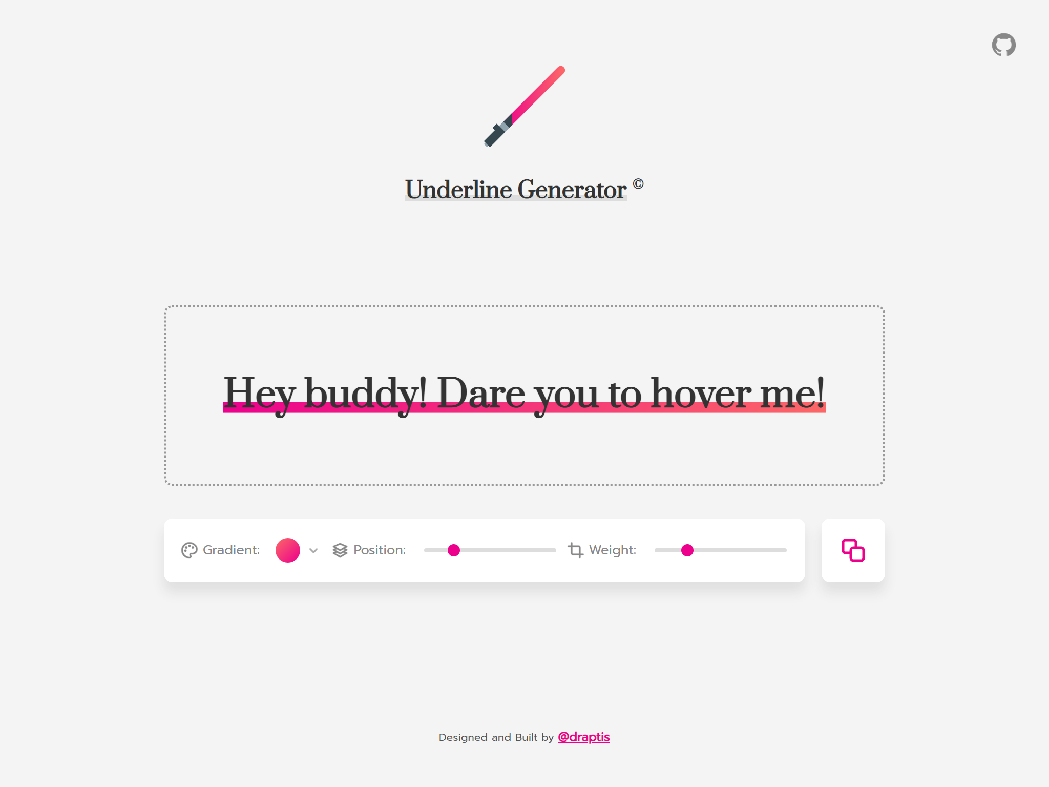 Underline Generator