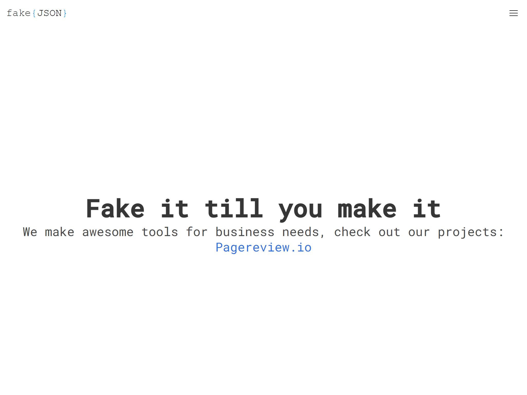 Fake JSON