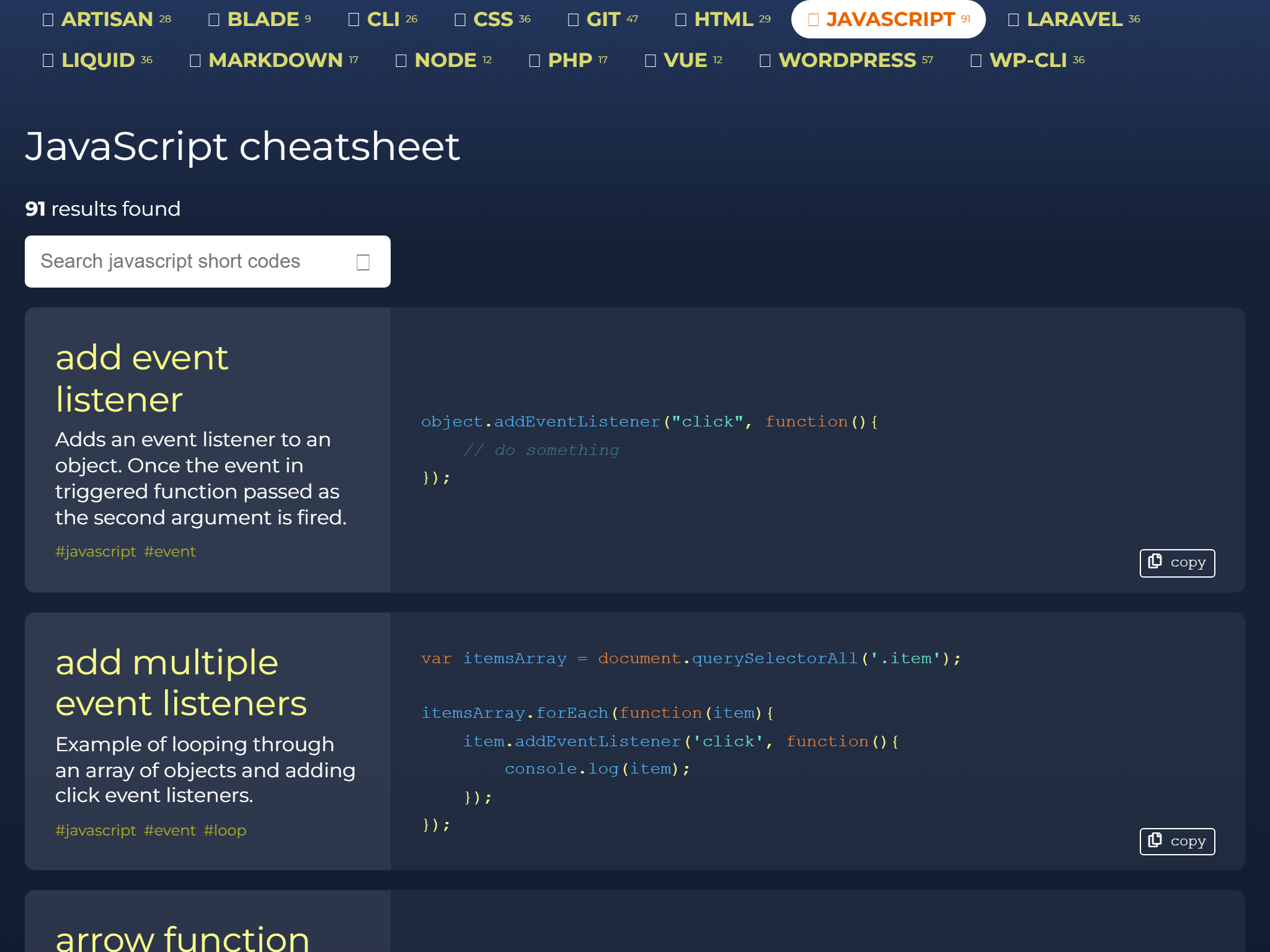 Shortcode.dev