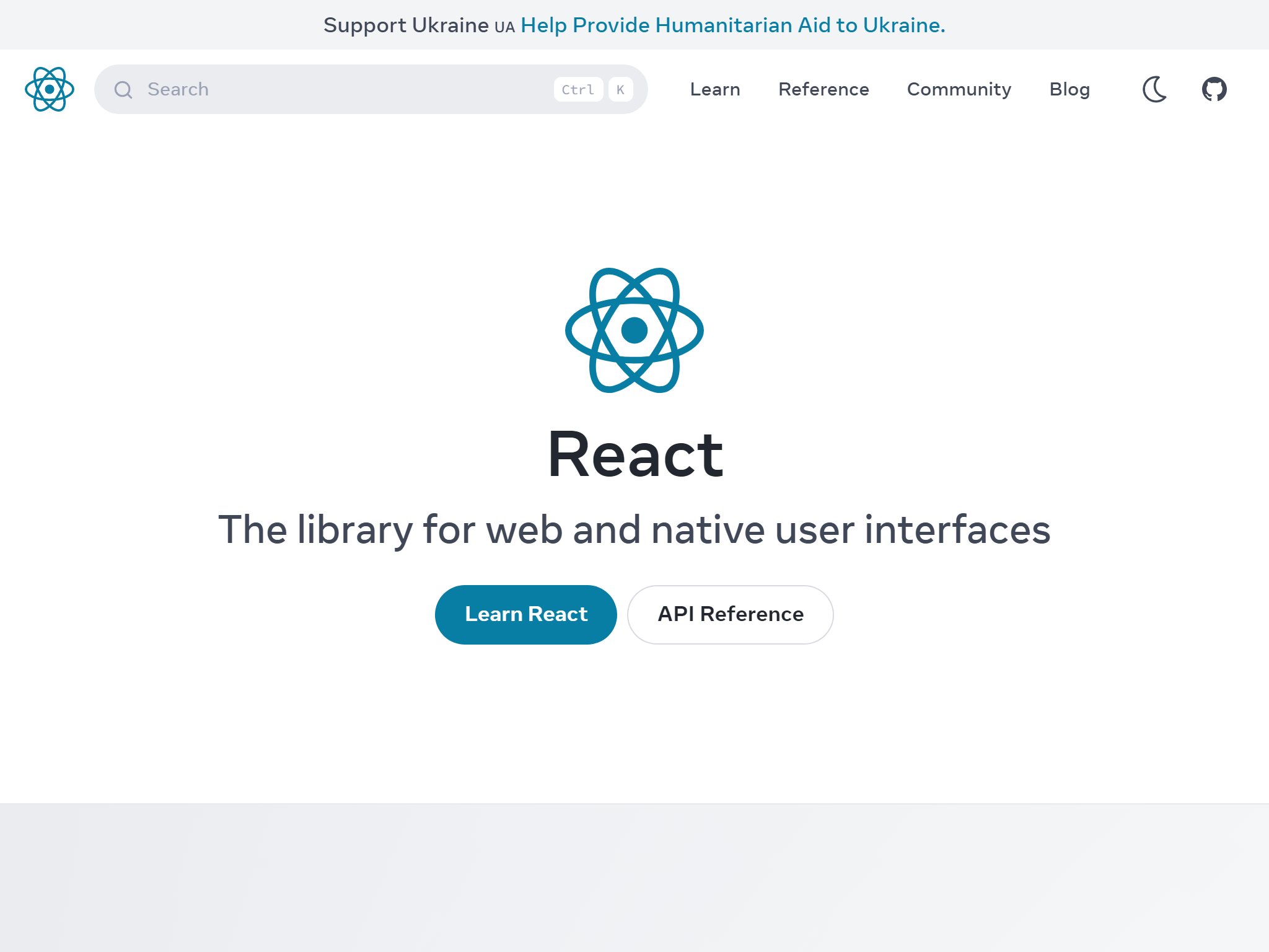 React