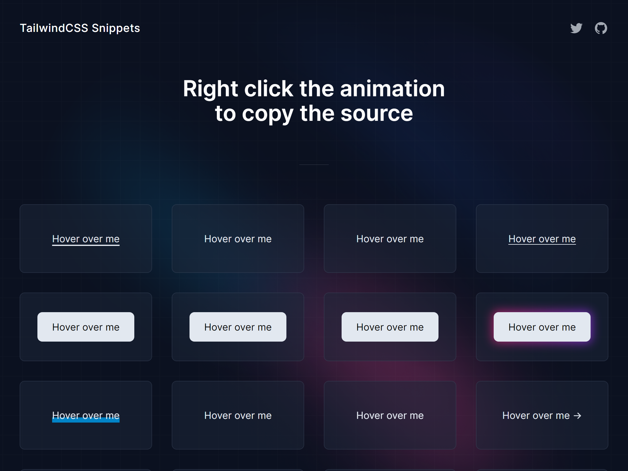 Snippets TailwindCSS